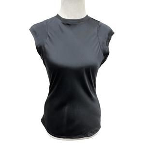 NEW FRAME women's bias silk muscle top in black